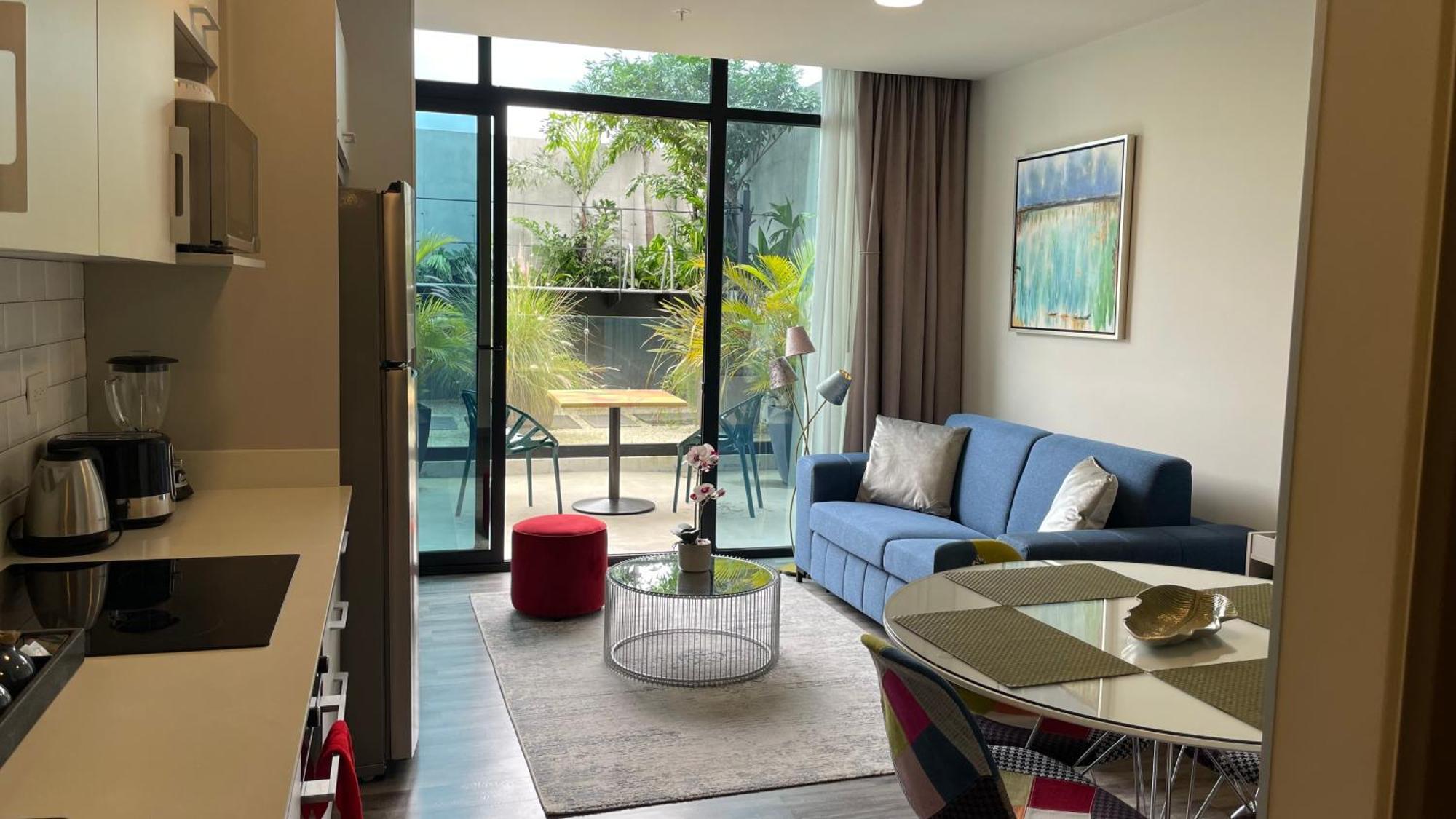 Cozy Apartment With Terrace, Sj Cosmopolitan Tower #402 San José Dış mekan fotoğraf